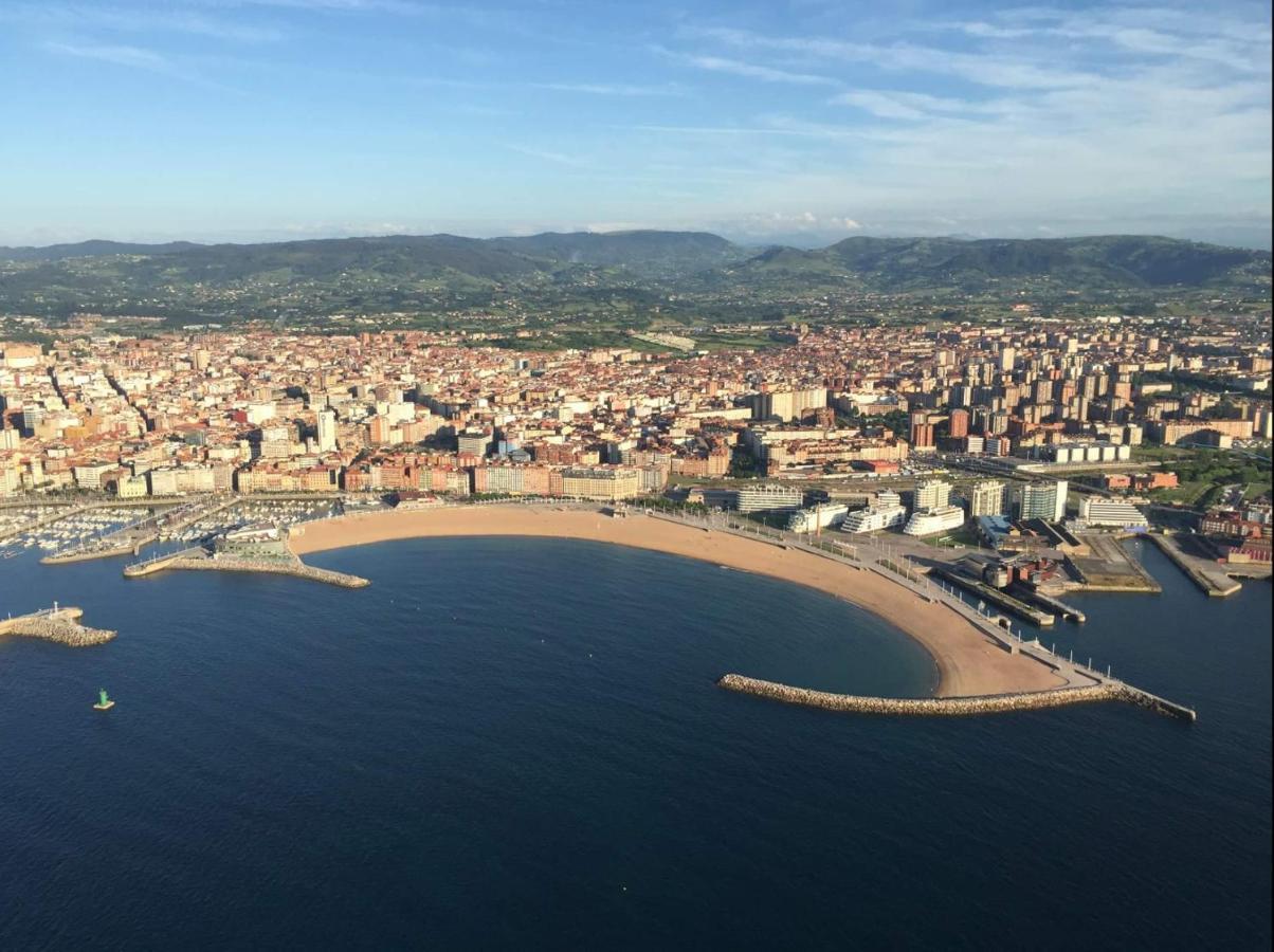 Apto. Vista Playa Poniente Gijon Ngoại thất bức ảnh